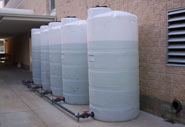 liquid brine tank install exterior